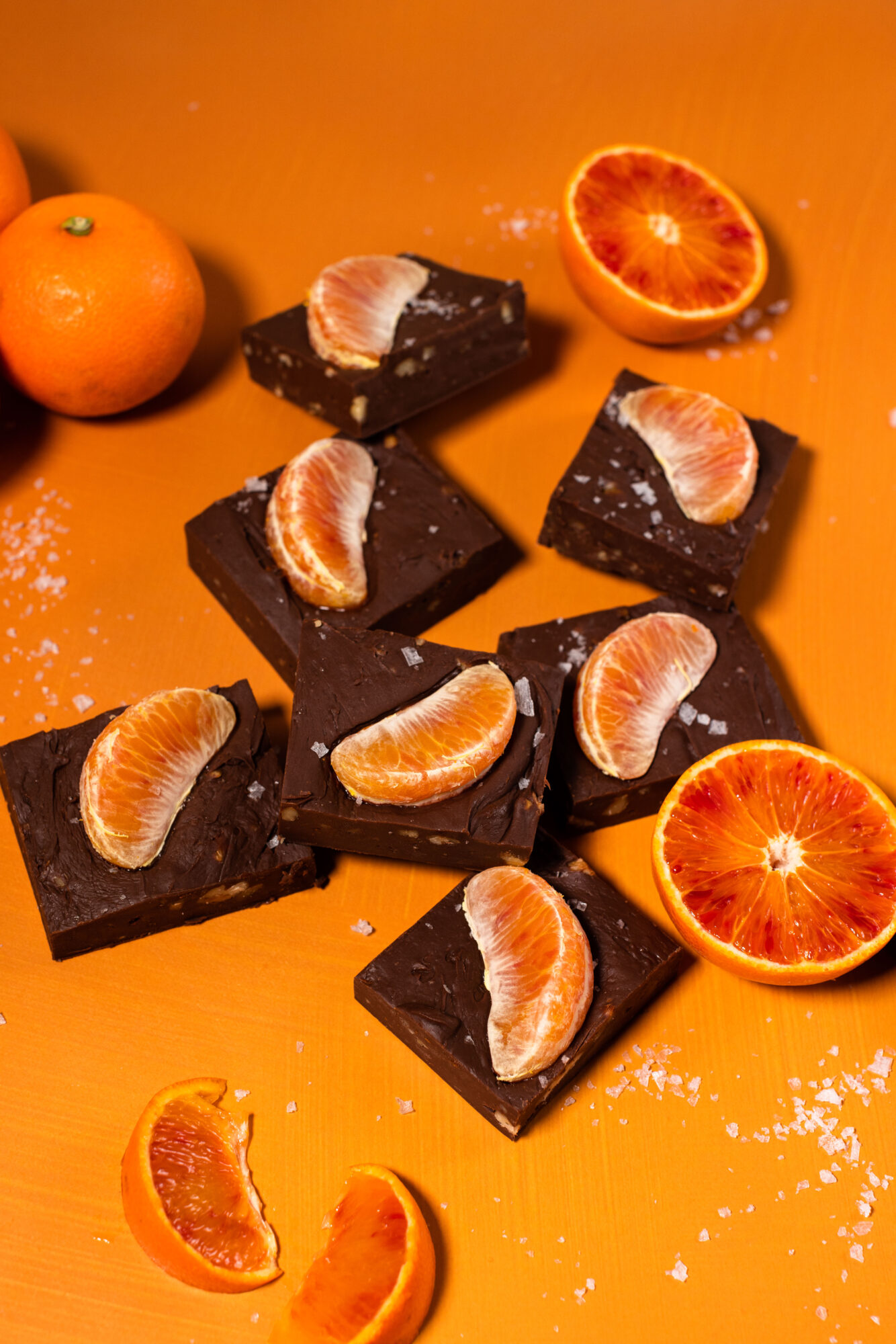 MandaRosa fudge chocolate triangles